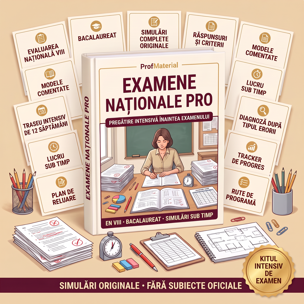 Examene Naționale PRO — simulări, criterii și diagnoză pentru EN VIII și Bacalaureat